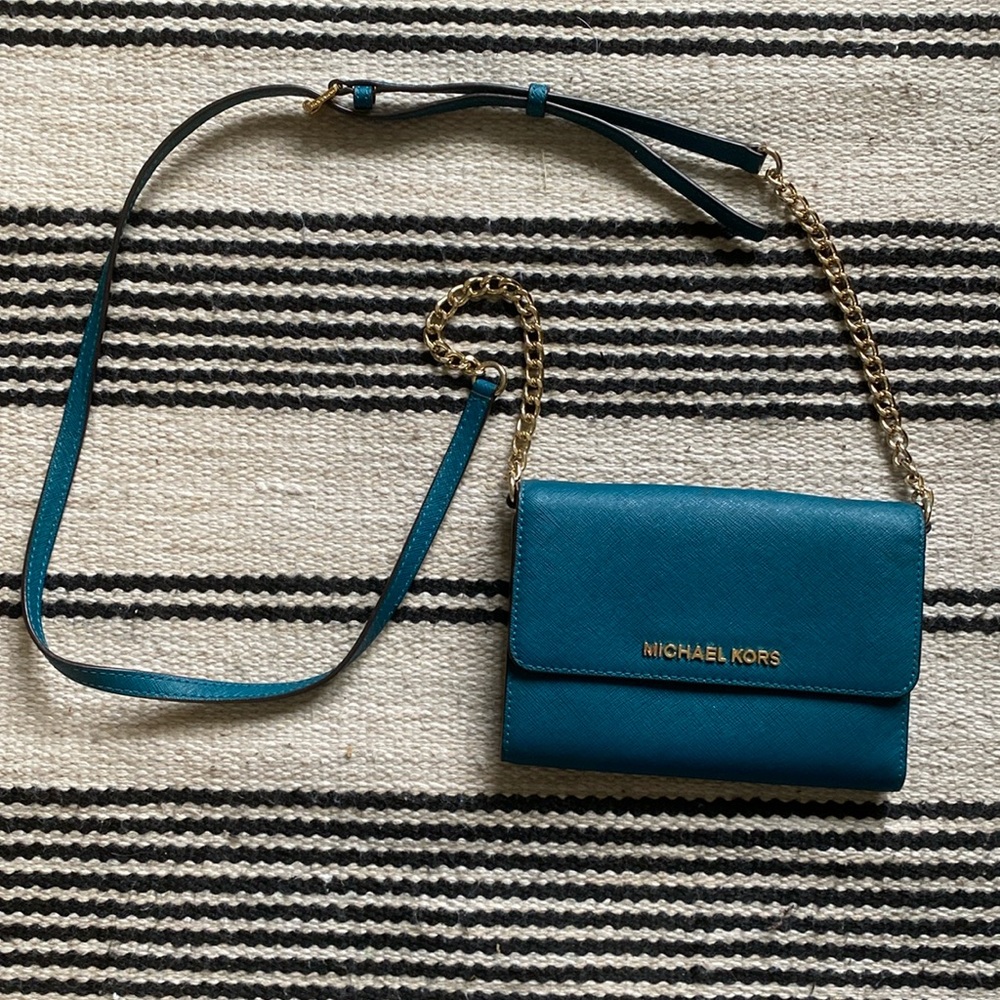 Teal Crossbody Bag